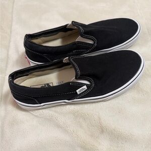 Vans Black Slip-On Shoes
